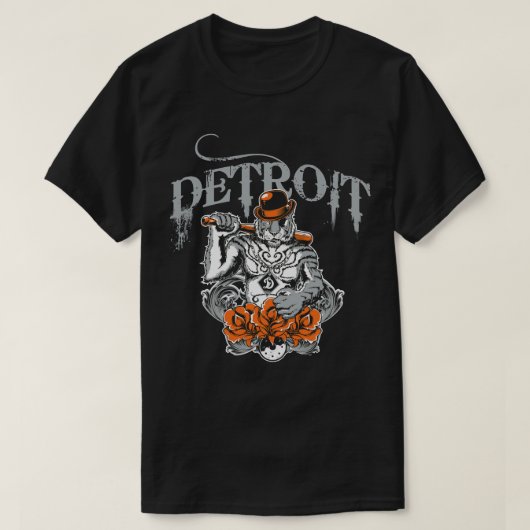 T-shirt Detroit City Vêtements pour hommes femmes - Gangst (Design devant)