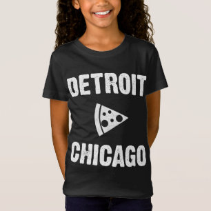 T-Shirt Detroit contre Chicago Pizza