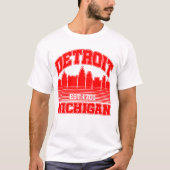 T-shirt Detroit, Michigan (Devant)
