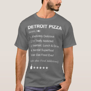 T-shirt Detroit Pizza Définition Signifiant Drôle