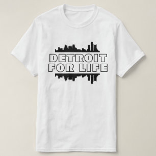 T-shirt Détroit pour la vie - Skyline