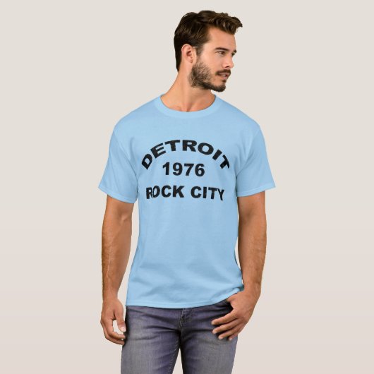 T-SHIRT DETROIT ROCK CITY 1976 (Devant entier)