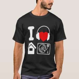 T-shirt Detroit Techno House Music Festival Heart Edm Dj