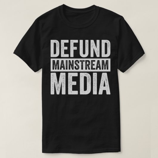 T-shirt Détruire les Protes MSM du réseau de médias tradit (Design devant)