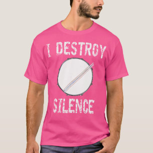 T-shirt Détruire Silence Instruments de musique tambours D
