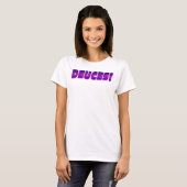 T-shirt Deuces - rose et violet (Devant entier)