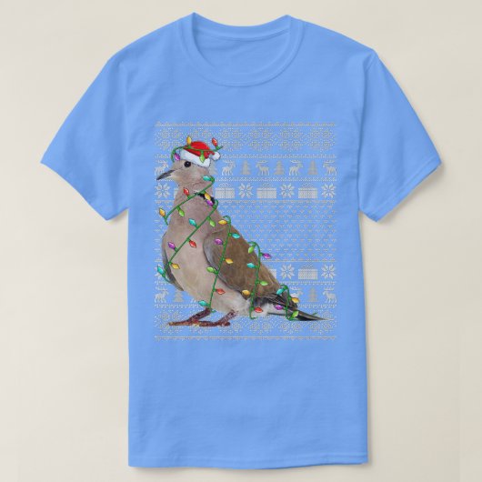T-shirt Deuil Dove Oiseau Amant Père Noël Olaid Dove Pleur (Design devant)