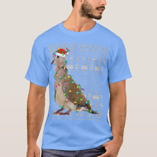 T-shirt Deuil Dove Oiseau Amant Père Noël Olaid Dove Pleur