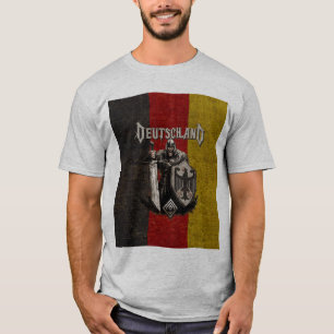 T-shirt Deutschland, Drapeau de l'Allemagne, Guerrier alle