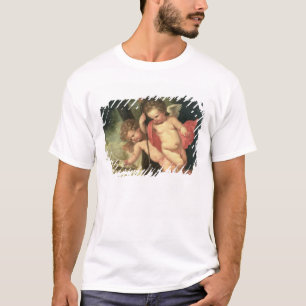 T-shirt Deux anges volants, jugeant la couronne des épine