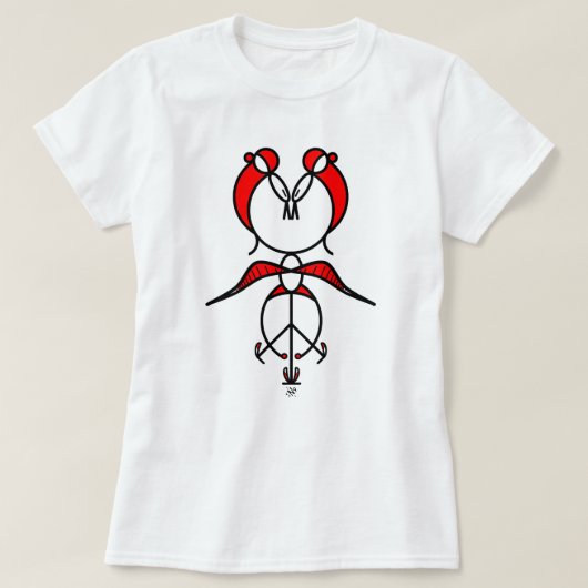 T-shirt Deux baisers (Design devant)