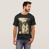 T-shirt deux beautés sur une crique (Devant entier)