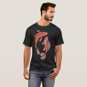 T-shirt Deux carpes koï (Devant entier)
