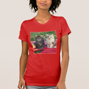 T-shirt Deux chatons se reposant sur une couverture