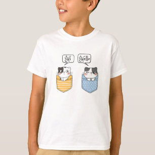 T-shirt deux chats