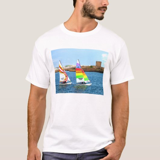 T-shirt Deux chats de Hobie (Devant)