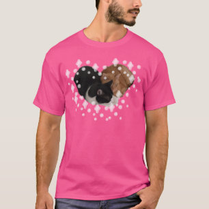 T-shirt Deux chats faisant un cœur