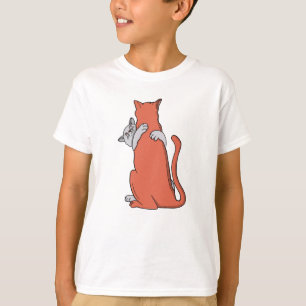 T-shirt Deux chats s'unissent en amitié