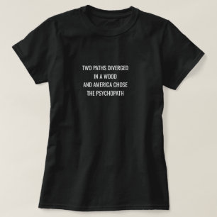 T-shirt DEUX CHEMINS DIVERGÉS - Blanc