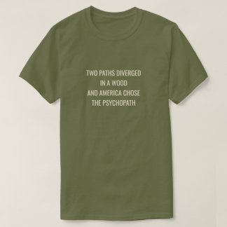 T-shirt DEUX CHEMINS DIVERGÉS -Vert