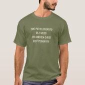 T-shirt DEUX CHEMINS DIVERGÉS -Vert (Devant)