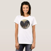 T-shirt Deux Chevaux Brown Sauvages Étonnants (Devant entier)