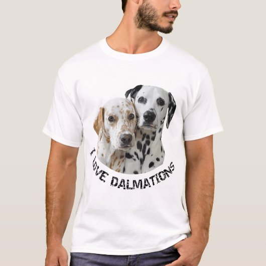 T-shirt Deux Chiens Dalmatis (Devant)