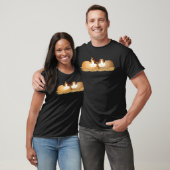 T-shirt Deux cobayes mignons ensemble dans la paille (Unisexe)