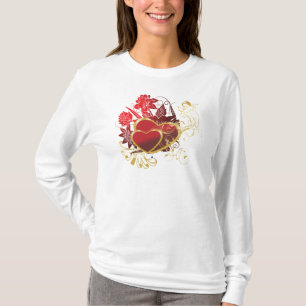 T-shirt Deux Coeurs rouges