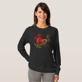 T-shirt Deux Coeurs rouges (Devant entier)