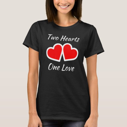 T-shirt Deux Coeurs Un Amour (Devant)