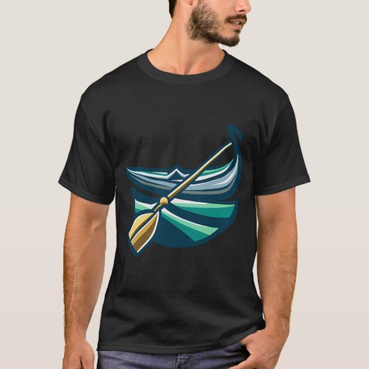 T-shirt Deux cousines en train de ramer (Devant)