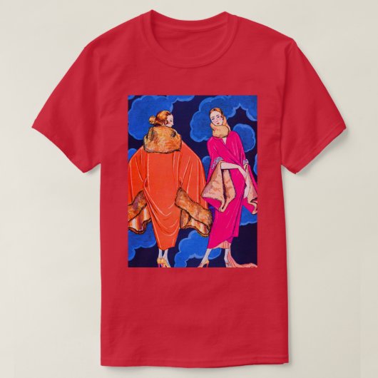 T-shirt Deux dans les manteaux du matin (Design devant)