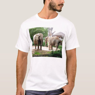 T-shirt Deux éléphants africains