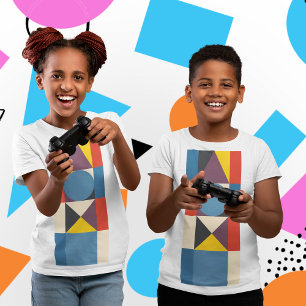 T-shirt Deux Enfants Jouant Jeu