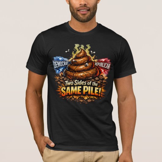 T-shirt Deux faces du même tas (Devant)