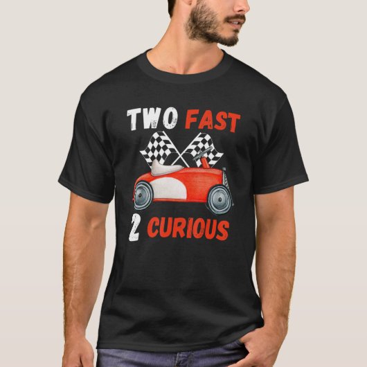 T-shirt Deux Fast 2 Curious Racing 2e Anniversaire Pit Cre (Devant)