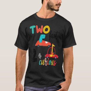 T-shirt Deux Fast 2 Curious Racing 2nd Birthday Boy Top Bi