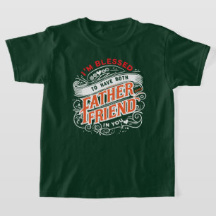 T-SHIRT DEUX FOIS BÉNI —UN PÈRE & UN AMI