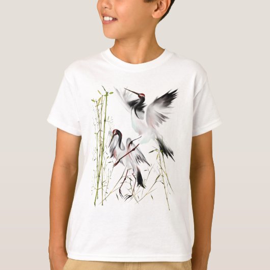 T-shirt Deux Grues En Chemises Bambou (Devant)
