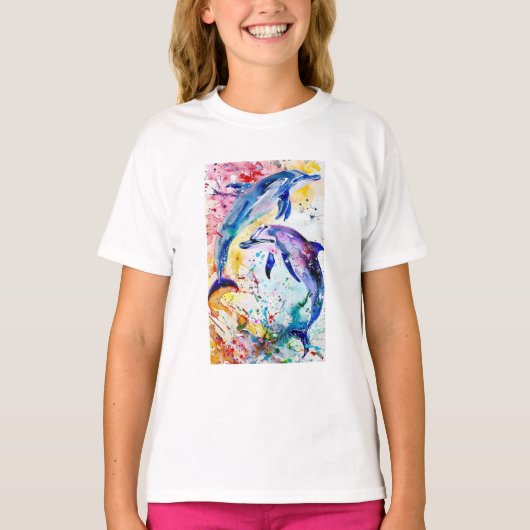 T-shirt Deux jolis dauphins (Devant)
