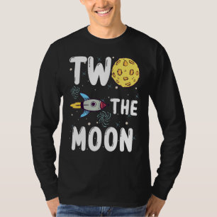 T-shirt Deux La Lune Toddler 2ème Anniversaire Pour 2 Ans