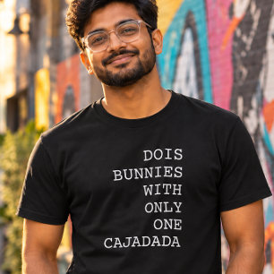 T-shirt Deux lapins avec une seule cajadada