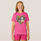 T-shirt Deux lapins de lapin de lapin de petite lop (Devant entier)