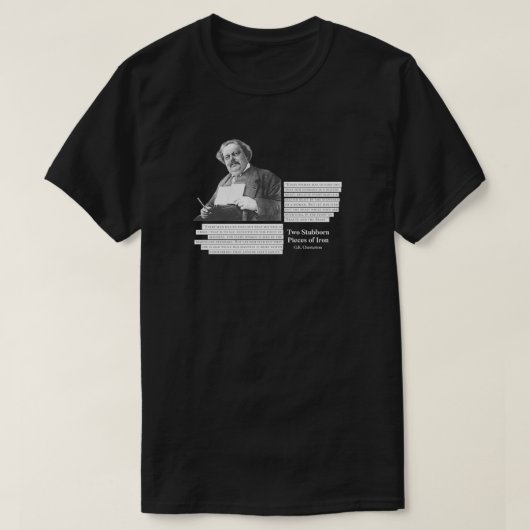 T-shirt Deux morceaux têtus de fer GK Chesterton (Design devant)