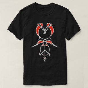 T-shirt Deux oiseaux embrassants design