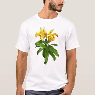 T-shirt Deux orchidées jaunes de Madame pantoufle