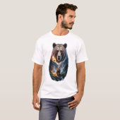 T-shirt Deux ours dans la forêt (Devant entier)