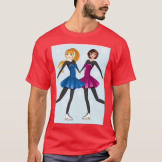 T-shirt Deux patineuses