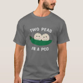 T-shirt Deux petits pois dans un morceau (Devant)